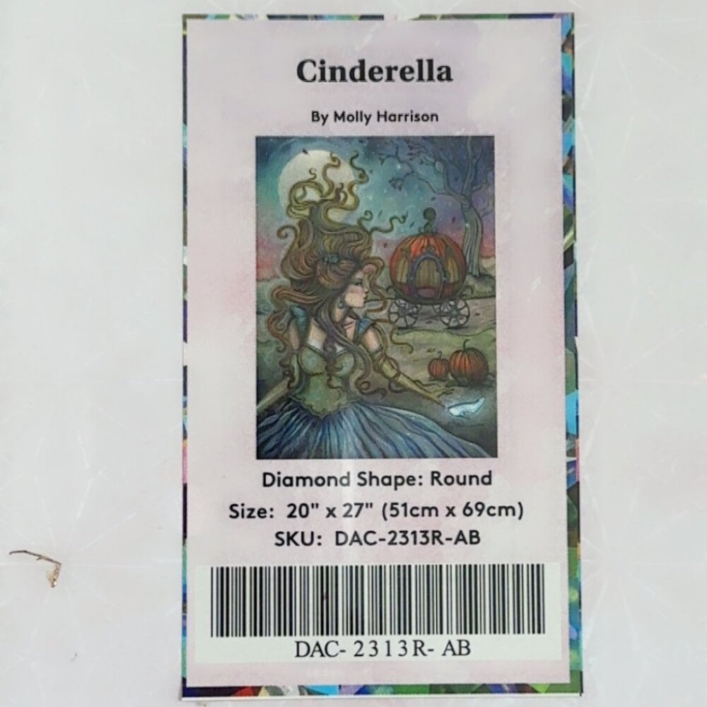 Diamond Art Club "Cinderella" – Full Drill Kit, New Sealed